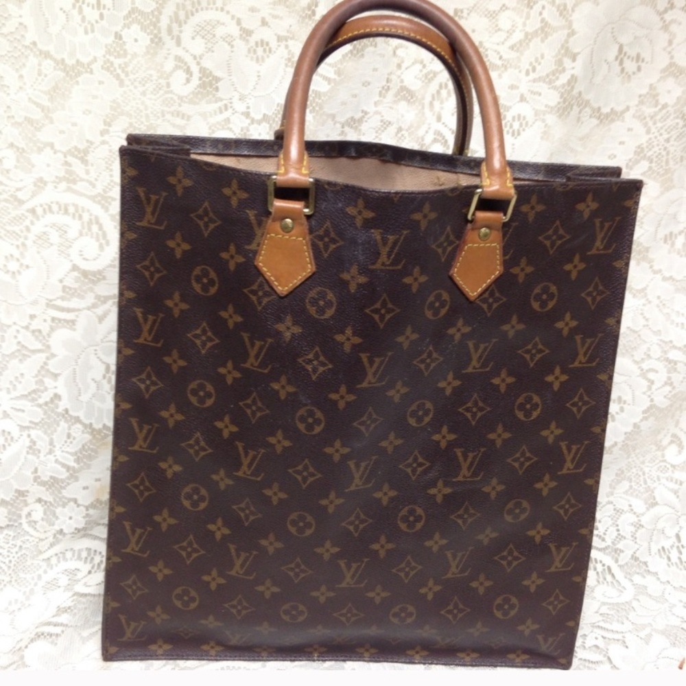 Louis Vuitton Brown Mono Coated Canvas Large Tote